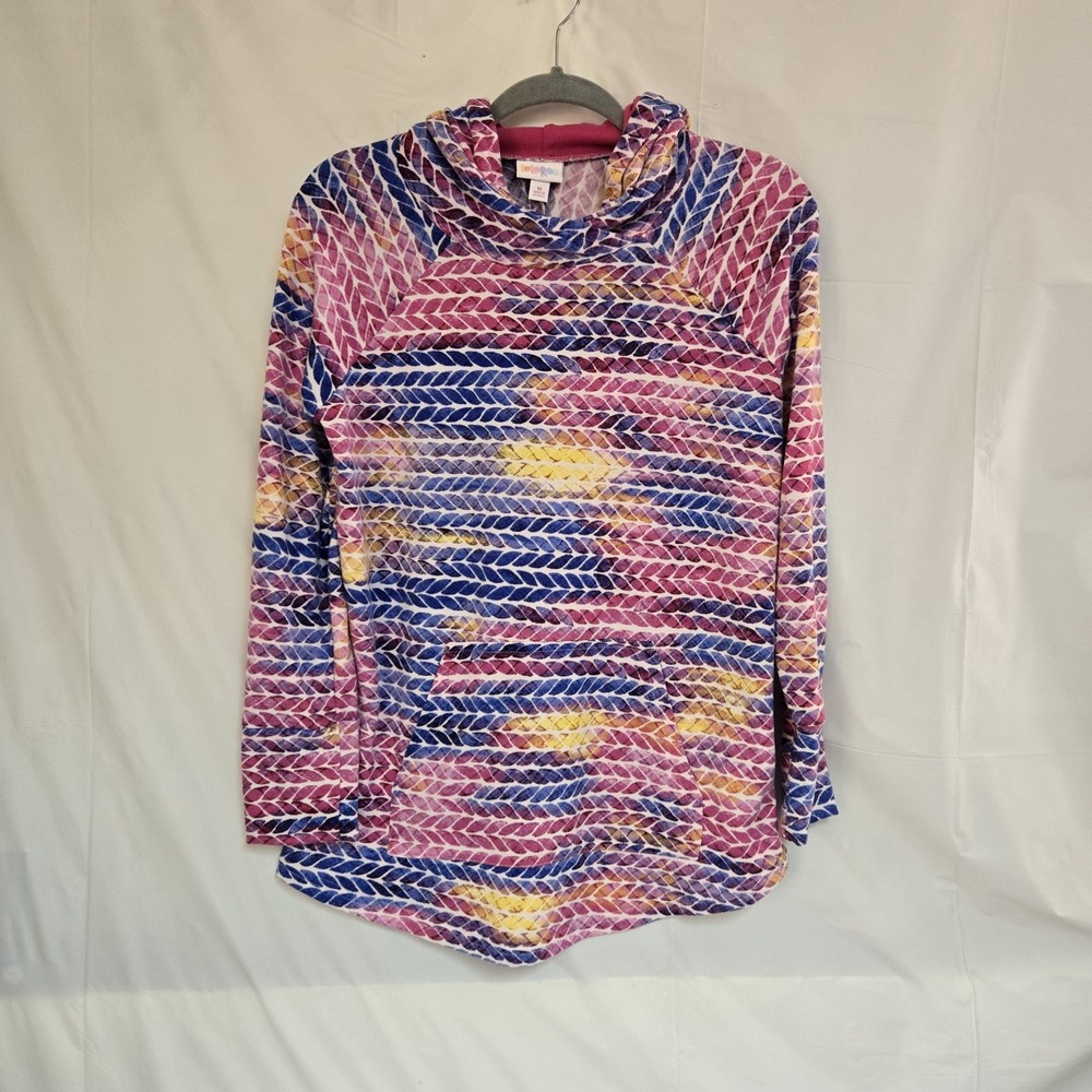 Lularoe Rainbow Arrow Pullover Lightweight Hoodie Womens Size Medium